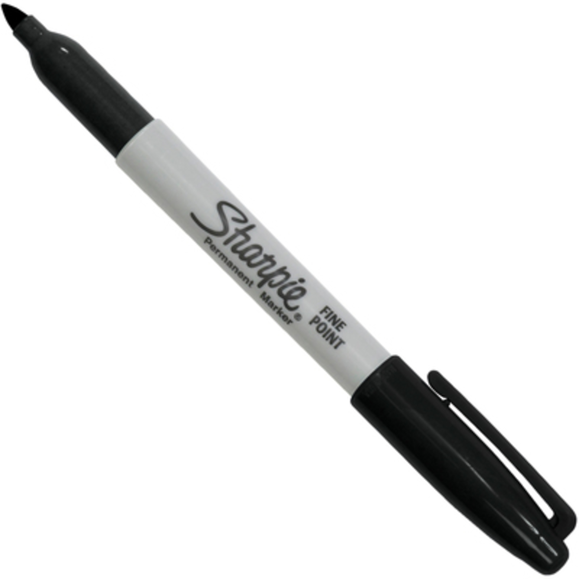 Sharpie Fine Point Markers - Black, Permanent, Quick-Drying, 12/Case, Model# MK301BK